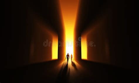 People Entering Into Heaven Stock Image Image Of Heaven Silhouetted