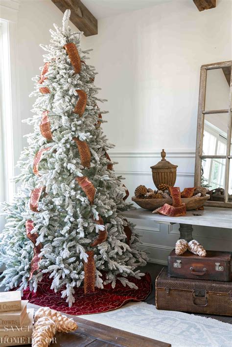 A Simple Way To Put Ribbon On A Christmas Tree Sanctuary Home Decor