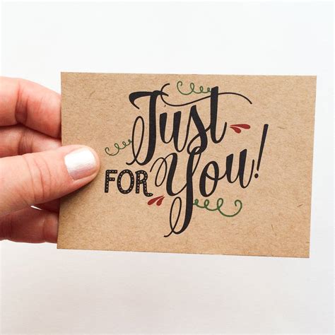 Just A Little Note Just For You T Card By Rosie Jos