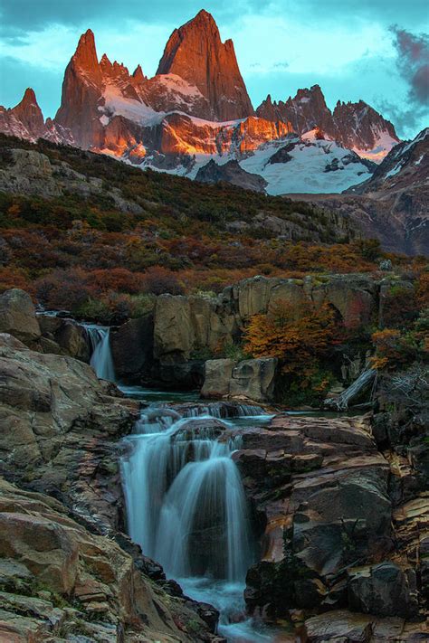 Fitz Roy With Waterfall Photograph By Lynda Fowler Pixels