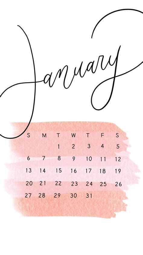Pin By Kirramariee On Planner Calendar Wallpaper January Wallpaper