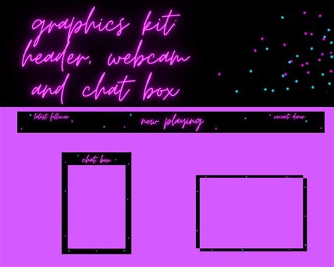 Pink Twitch Overlay Package Animated Twitch Package Pink Etsy Uk
