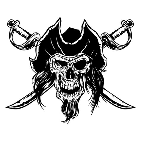 Crossed Swords Cut File Skull And Swords Png Dxf Svg Pirate Logo Svg