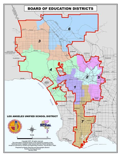 La City Council Districts Map