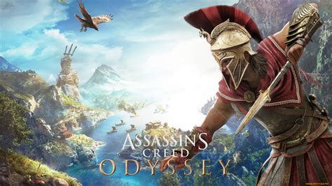 Скачать обои видео игры assassins creed odyssey одиссея
