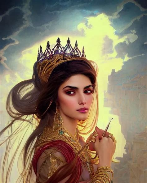 Beautiful Portrait Of A Persian Princess Who Is An Stable Diffusion