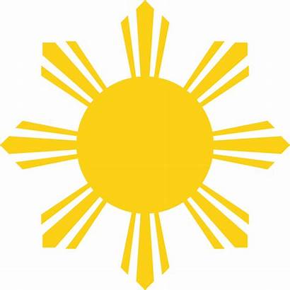 Flag Sun Philippines Symbol Svg National Wikimedia