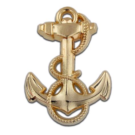 Pinmarts Gold Plated Us Navy Midshipman Anchor Military Lapel Pin Ebay