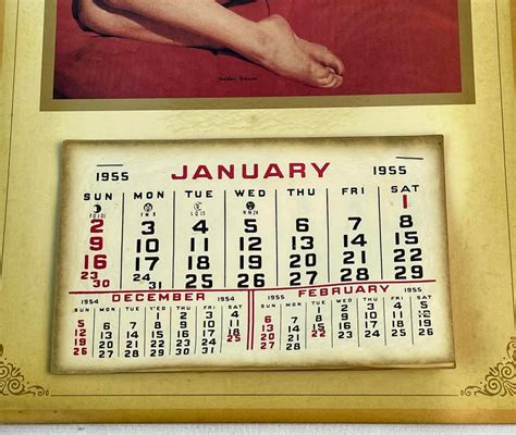 Lot Vintage 1955 Marilyn Monroe Nude Risqué Golden Dreams Calendar