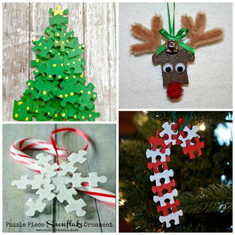 Puzzle Piece Christmas Ornaments For Kids To Make Crafty Morning