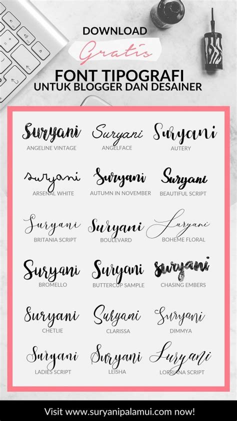 Detail Jenis Font Tulisan Tangan Koleksi Nomer 36