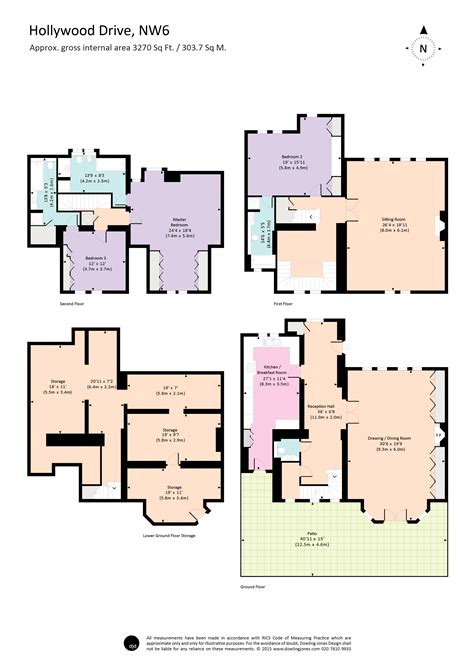 Colour Floor Plans