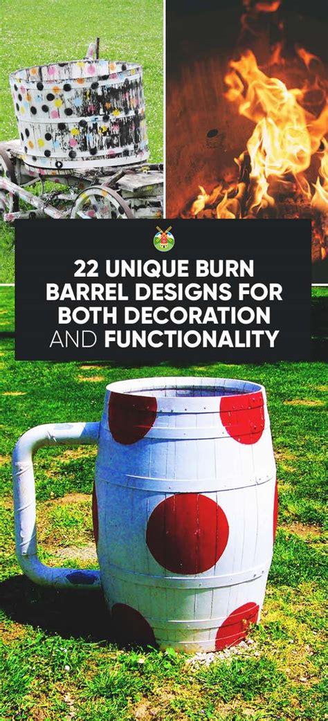 22 Unique DIY Burn Barrel Design Ideas for Decoration & Functionality