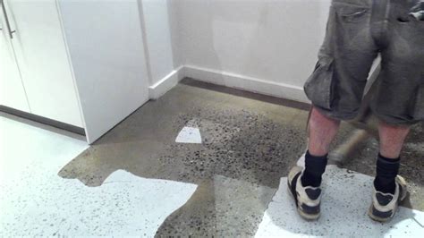 Clear Epoxy Over Concrete Flooring Youtube