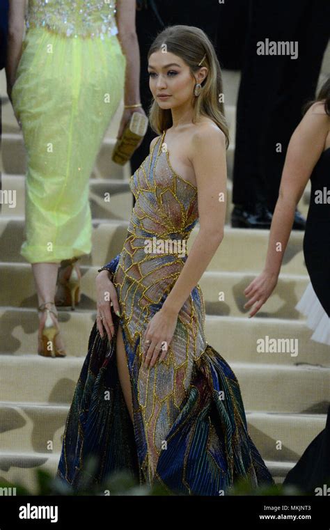 New York Usa 7th May 2018 Gigi Hadid Attends Heavenly Bodies