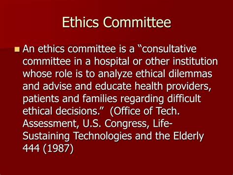 Ppt Ethics Committees Powerpoint Presentation Id557664