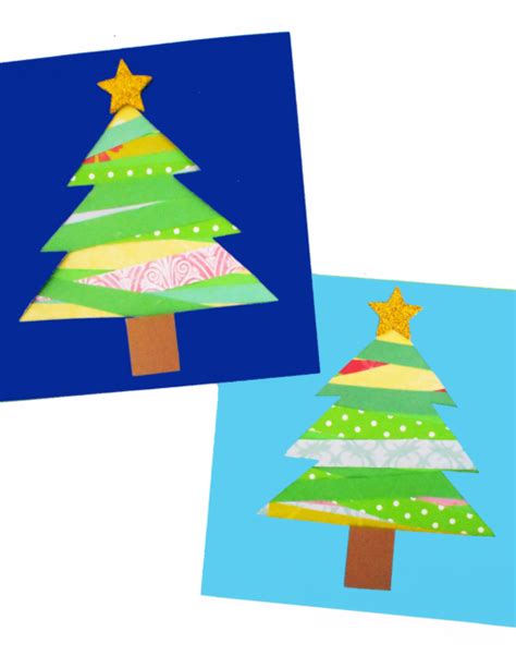 Paper Strip Christmas Tree Craft With Template Its A Hero