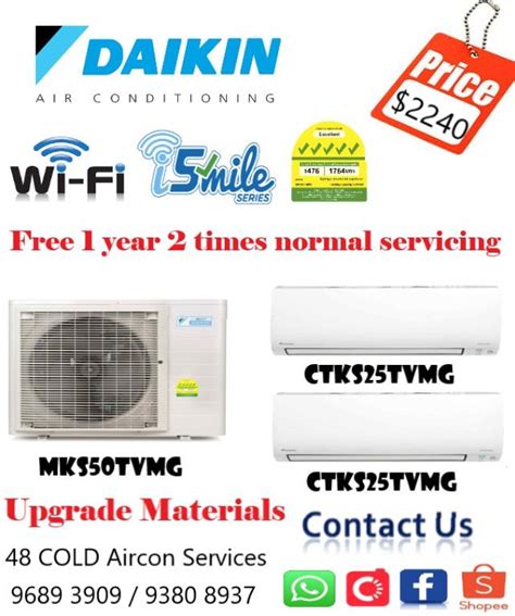 Daikin Ismile Inverter System X Upgrade Materials Packages Tv