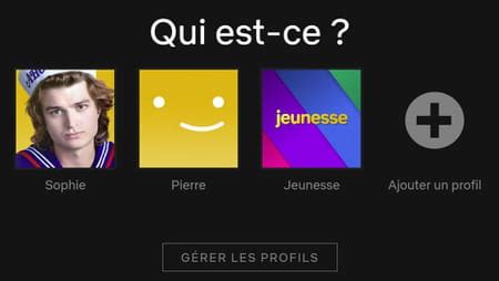Cr Er Et G Rer Des Profils Netflix
