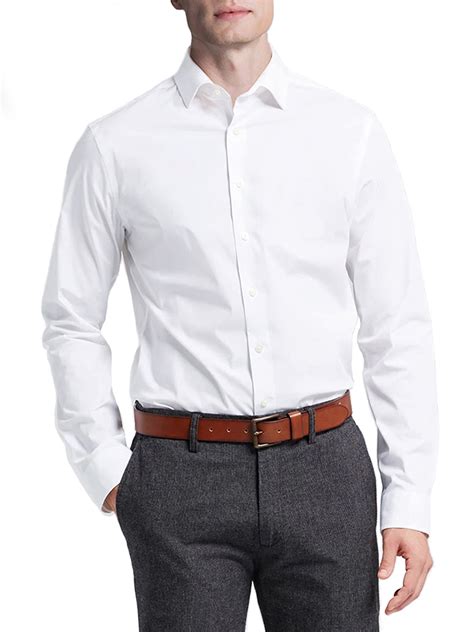 Mens Regularclassic Fit Spread Collar Long Sleeve Dress Shirt