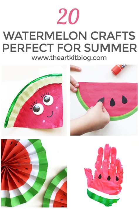 20 Watermelon Crafts Perfect For Summer The Art Kit