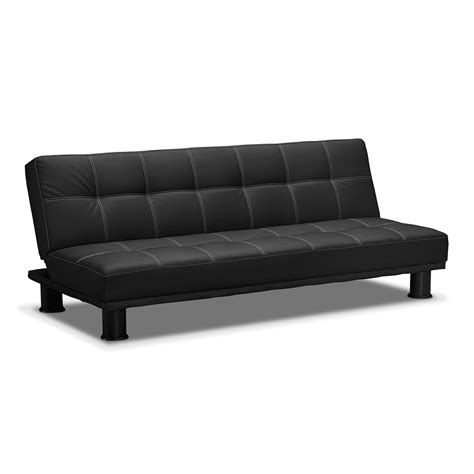 Phyllo Futon Sofa Bed Black American Signature Furniture