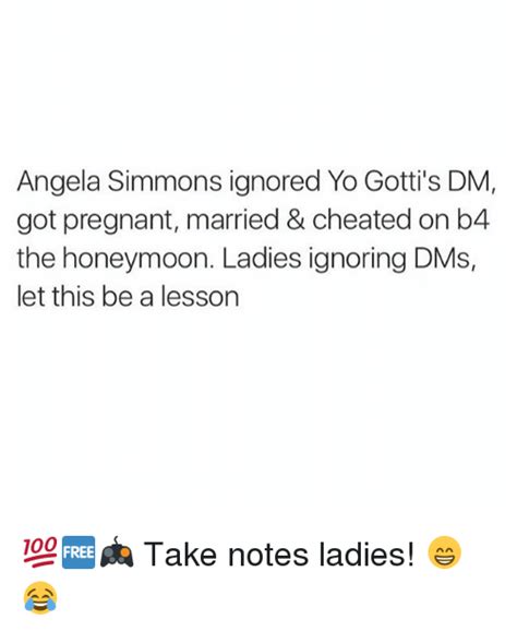 angela simmons ignored yo gotti s dm got pregnant married and cheated on b4 the honeymoon ladies
