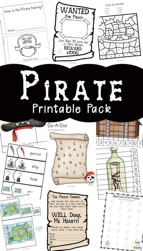 Pirate Printable Activities