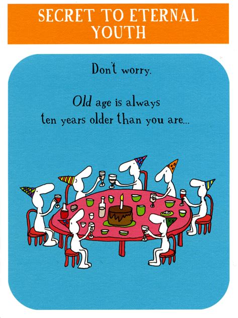 Birthday Card Old Age Is Always Ten Years Older Than You Are With