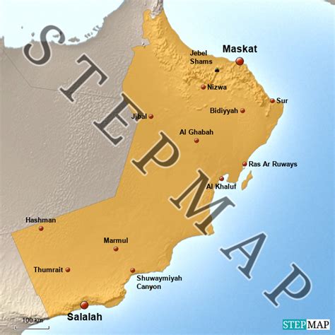 Stepmap Oman Routen Landkarte Für Asien