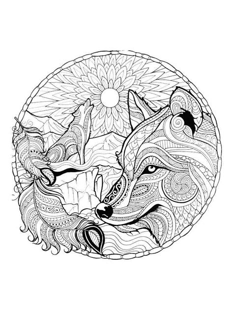 Coloring Pages Wolves Free Wallpapers Hd