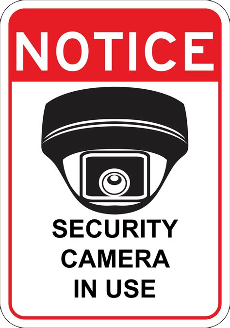 Printable Surveillance Camera Signs Printable Templates