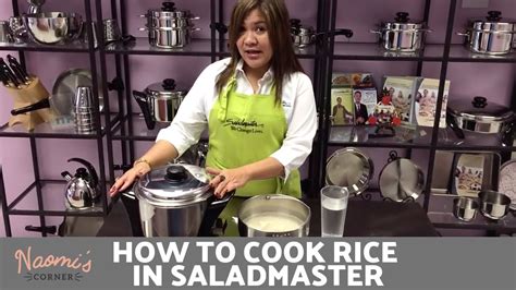 With a few household ingredients and supplies, you can have a bowl of steaming hot rice within minutes. How to Cook Rice in Saladmaster MP5 | Naomi's Corner - YouTube
