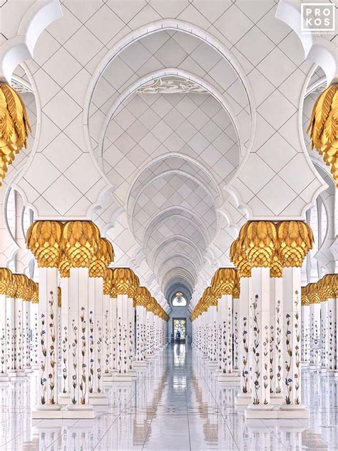 Grand Mosque Abu Dhabi Wall Art Photography Metal Print Sheikh Zayed
