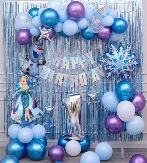 Disney Frozen Birthday Balloon Kit Set Disney Frozen Theme Etsy Frozen Party Decorations