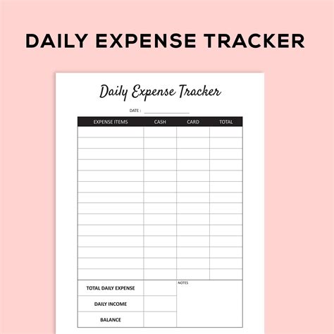 Record All Your Daily Expense So You Know Where Money Is Spent Compile