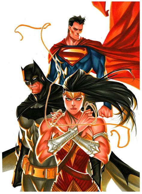 Superman Batman Wonder Woman Commission Sample By Thony Silas Comic