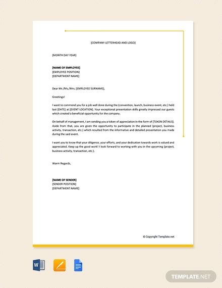 15 thank you letter to employee pdf doc