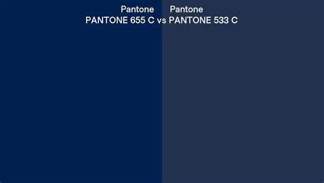 Pantone 655 C Vs Pantone 533 C Side By Side Comparison