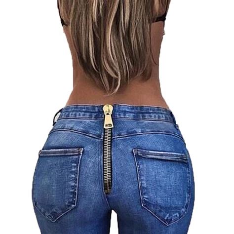Aliexpress Buy Women Basic Push Up High Waist Skinny Jeans Woman