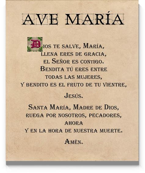 Ave Maria Prayer English Telegraph