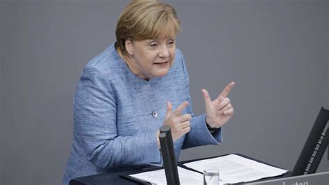 Bundeskanzlerin Dr Angela Merkel Cdu Deutschland Berlin Bundestag