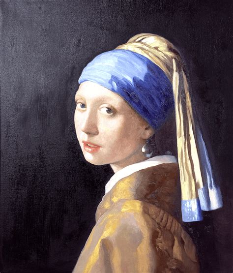 Reproduction De La Jeune Fille à La Perle De Johannes Vermeer Galerie