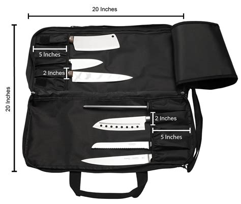 Knife Bag For Chefs Wshoulder Strap By Everpride Premium Culinary