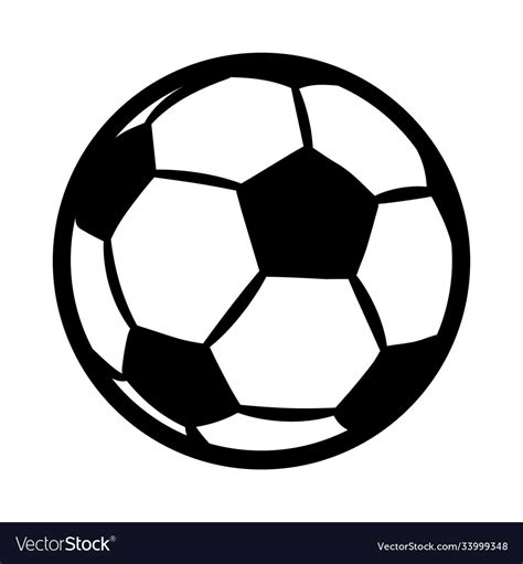 Soccer Ball Silhouette Vector
