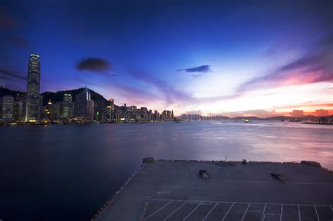 Hong Kong Cityscape In Sunset Stock Photo Image Of Hong Skyline
