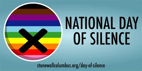 National Day Of Silence Stonewall Columbus