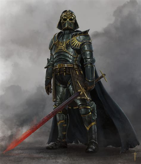 The Amazing Digital Art Medieval Vader By Jens Kuczwara