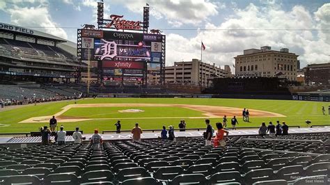 Comerica Park Seating Map With Rows Elcho Table