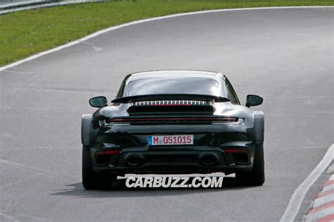 Porsche 911 Turbo Test Mule With Massive Wheels Leaves Us With More